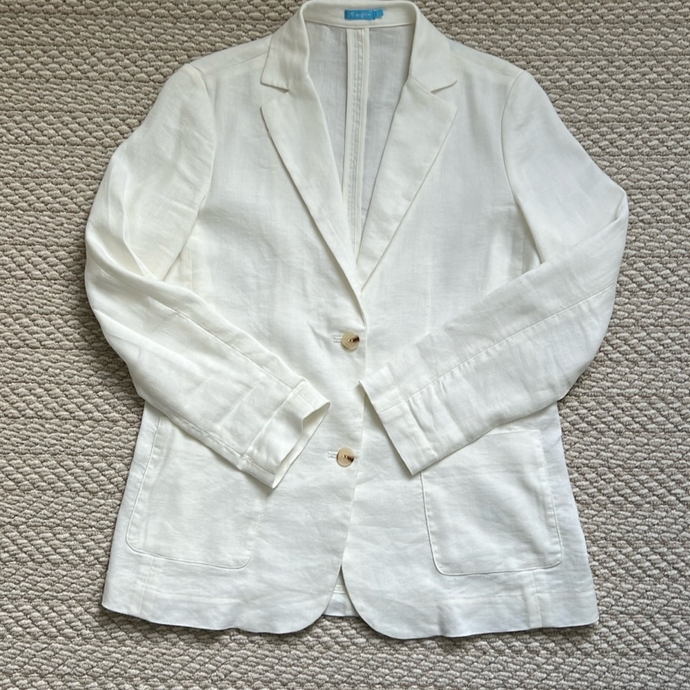 J. McLaughlin White Blazer